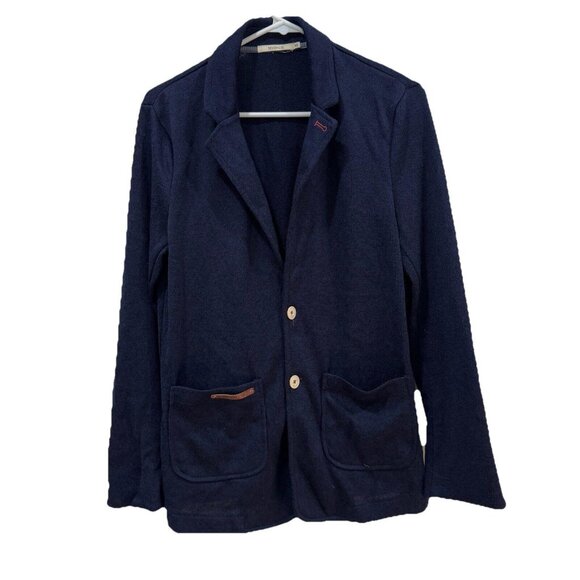 Devernois Women’s Blue Sweater‎ Blazer Cardigan Size 95 Large? - Picture 1 of 9
